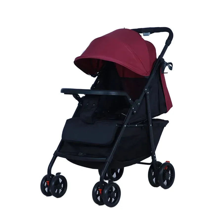 JMT-215242 8.15kg Versatile Baby Stroller with One-Hand Folding, Reversible Handle, and Shock Absorbing Wheels