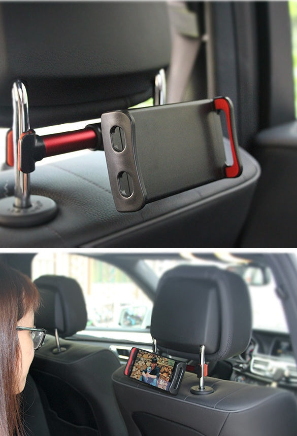 JMT-215818 Universal Space Aluminum Alloy Car Headrest Phone Navigation Holder with Strong Magnet