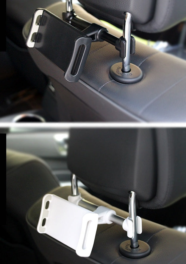 JMT-215818 Universal Space Aluminum Alloy Car Headrest Phone Navigation Holder with Strong Magnet