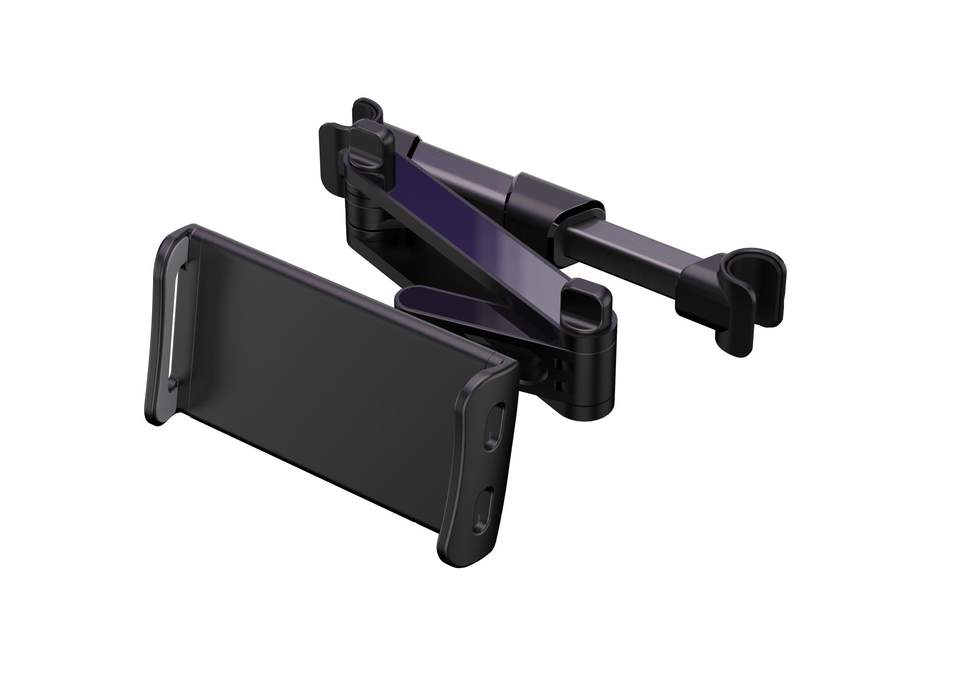 JMT-215818 Universal Space Aluminum Alloy Car Headrest Phone Navigation Holder with Strong Magnet