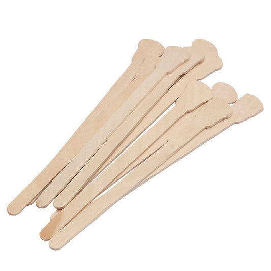 JMT-215946 Bamboo Disposable Sticks for Tongue Depressing and Hair Removal - 12.5cm Wooden Length