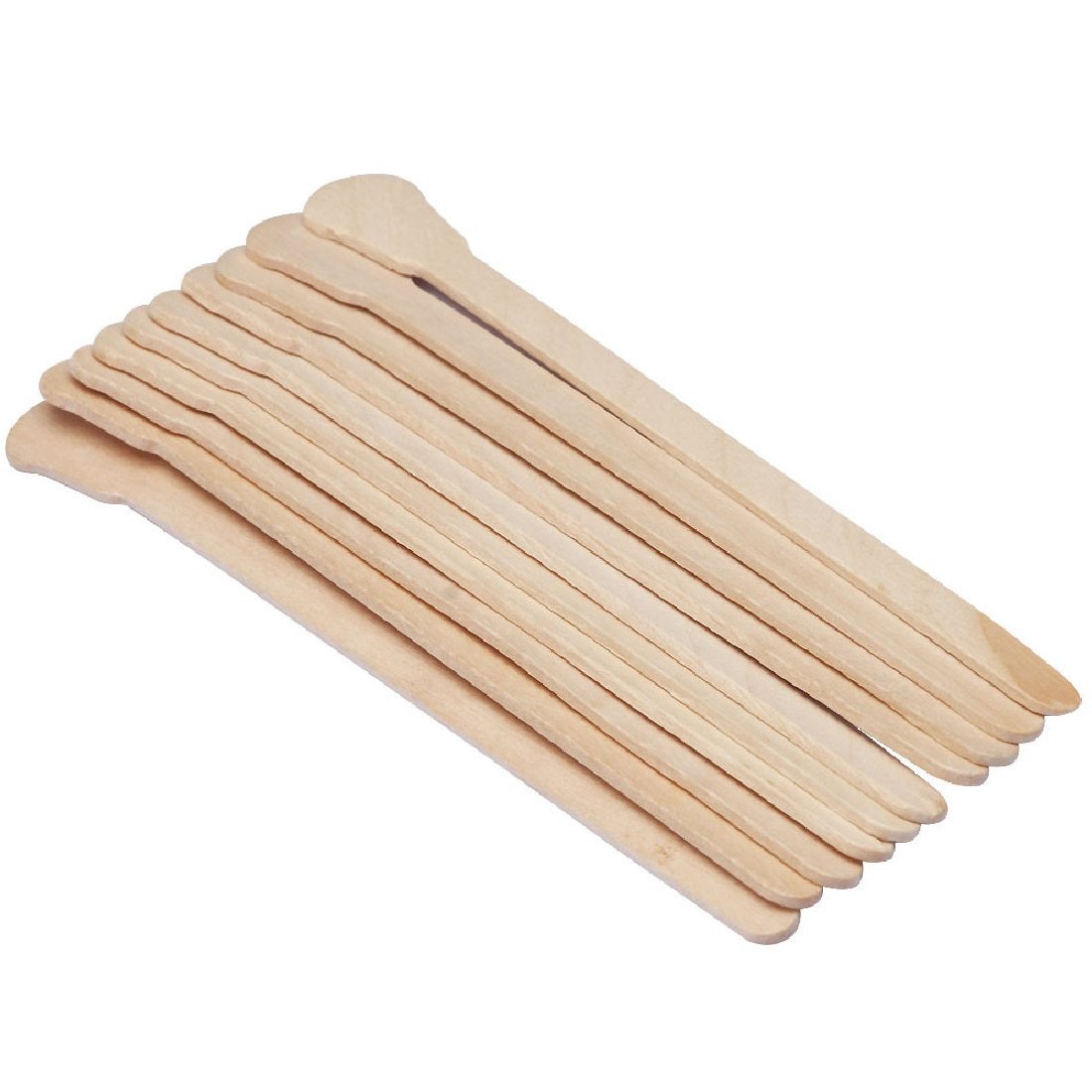 JMT-215946 Bamboo Disposable Sticks for Tongue Depressing and Hair Removal - 12.5cm Wooden Length