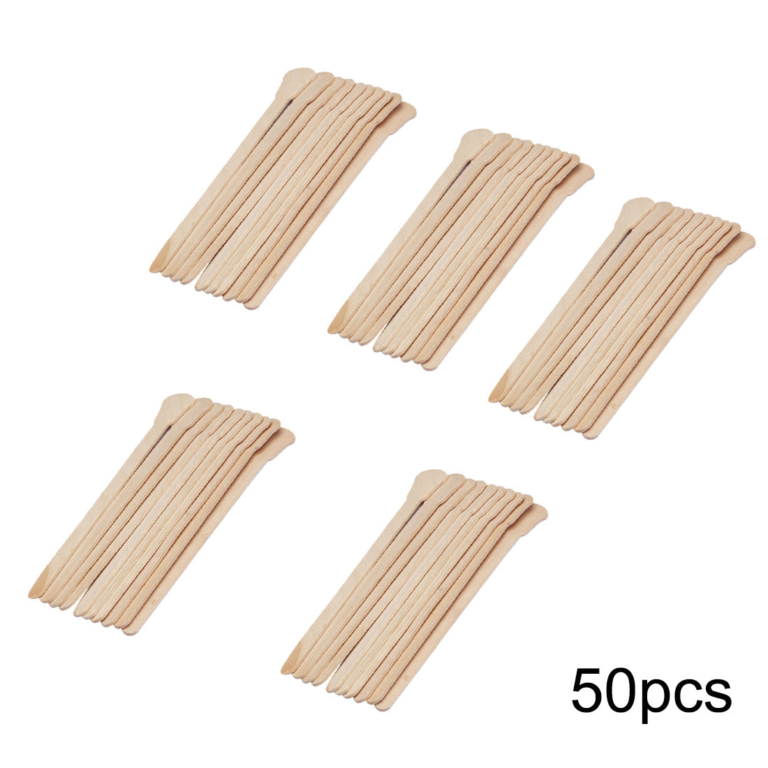 JMT-215946 Bamboo Disposable Sticks for Tongue Depressing and Hair Removal - 12.5cm Wooden Length