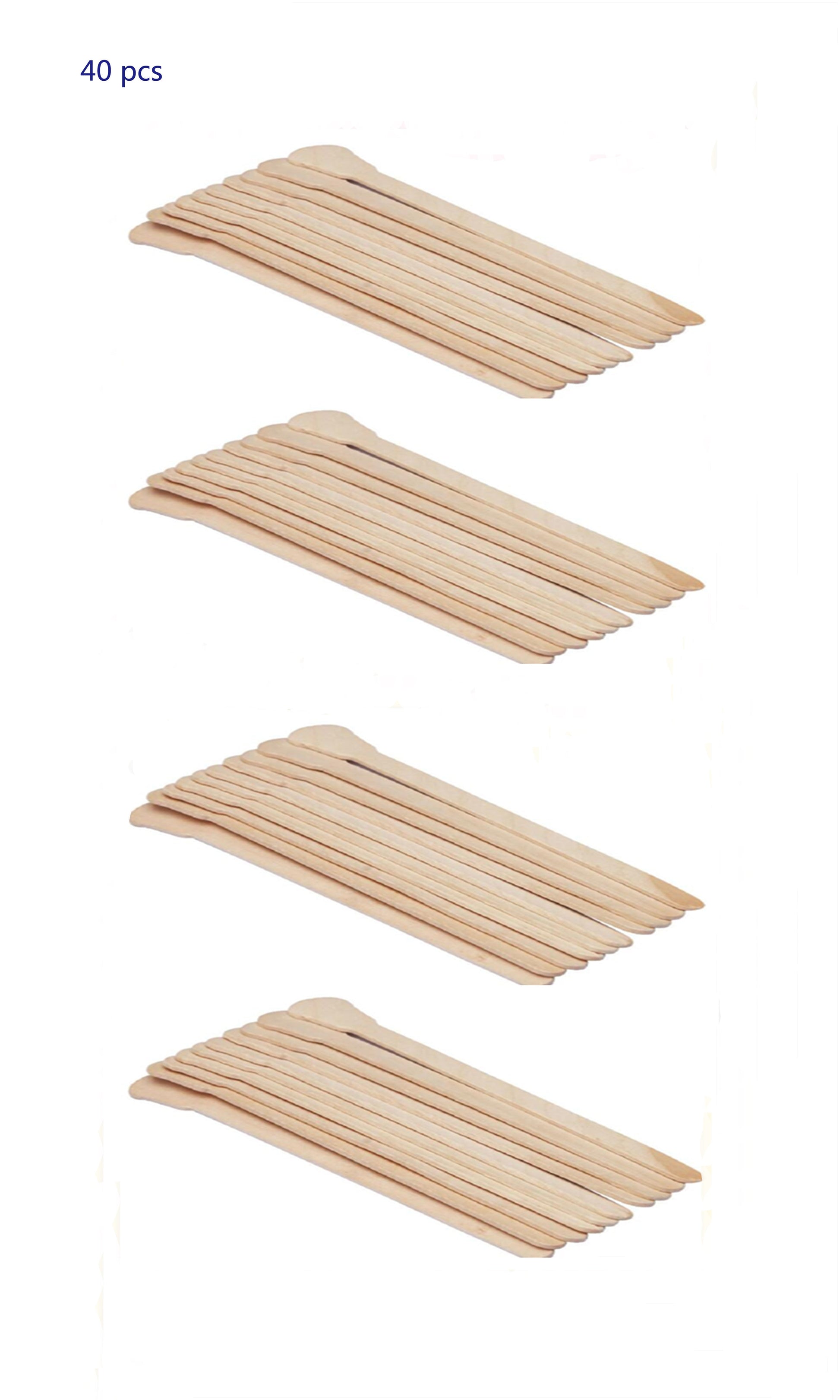 JMT-215946 Bamboo Disposable Sticks for Tongue Depressing and Hair Removal - 12.5cm Wooden Length