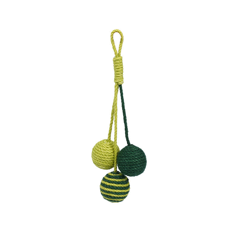 JMT-215946 Catnip Ball with Bite-Resistant Stick for Playful Cats - Multiple Color Combinations Available