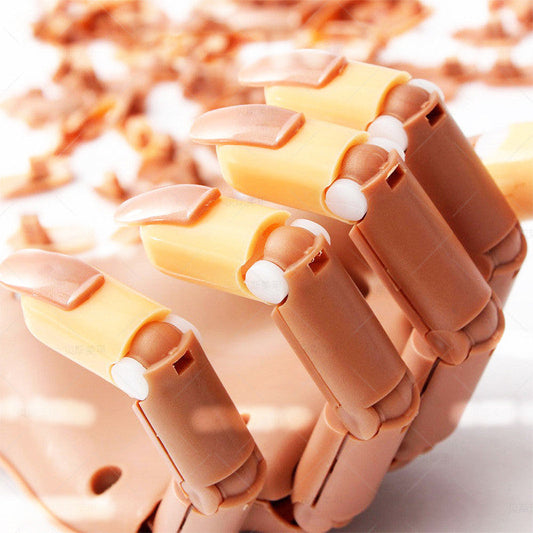JMT-216266 Nail Art Practice Hand for Manicure Training with Plastic Nail Tools