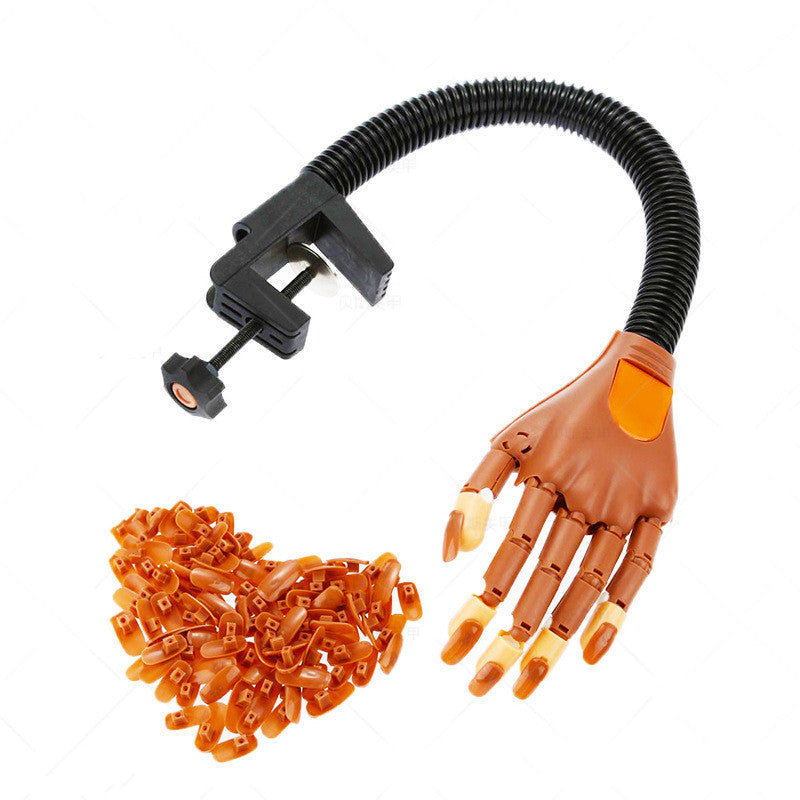 JMT-216266 Nail Art Practice Hand for Manicure Training with Plastic Nail Tools