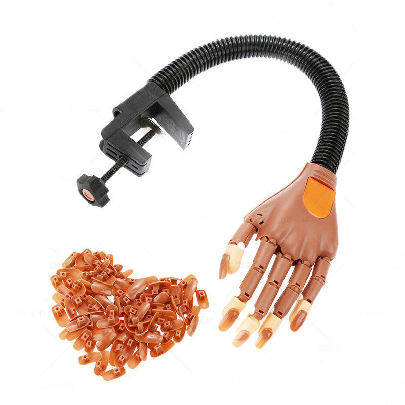 JMT-216266 Nail Art Practice Hand for Manicure Training with Plastic Nail Tools