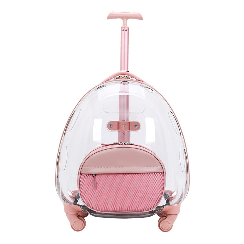 JMT-216458 Transparent Pet Travel Carrier for Dogs and Cats