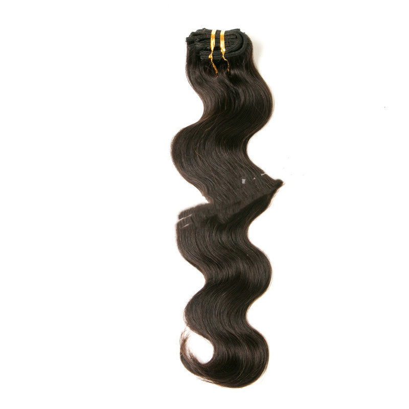 JMT-216650 Seven-Piece Clip-In Human Hair Extensions Set - 16 to 24 Inches, Fashionable and Natural Look