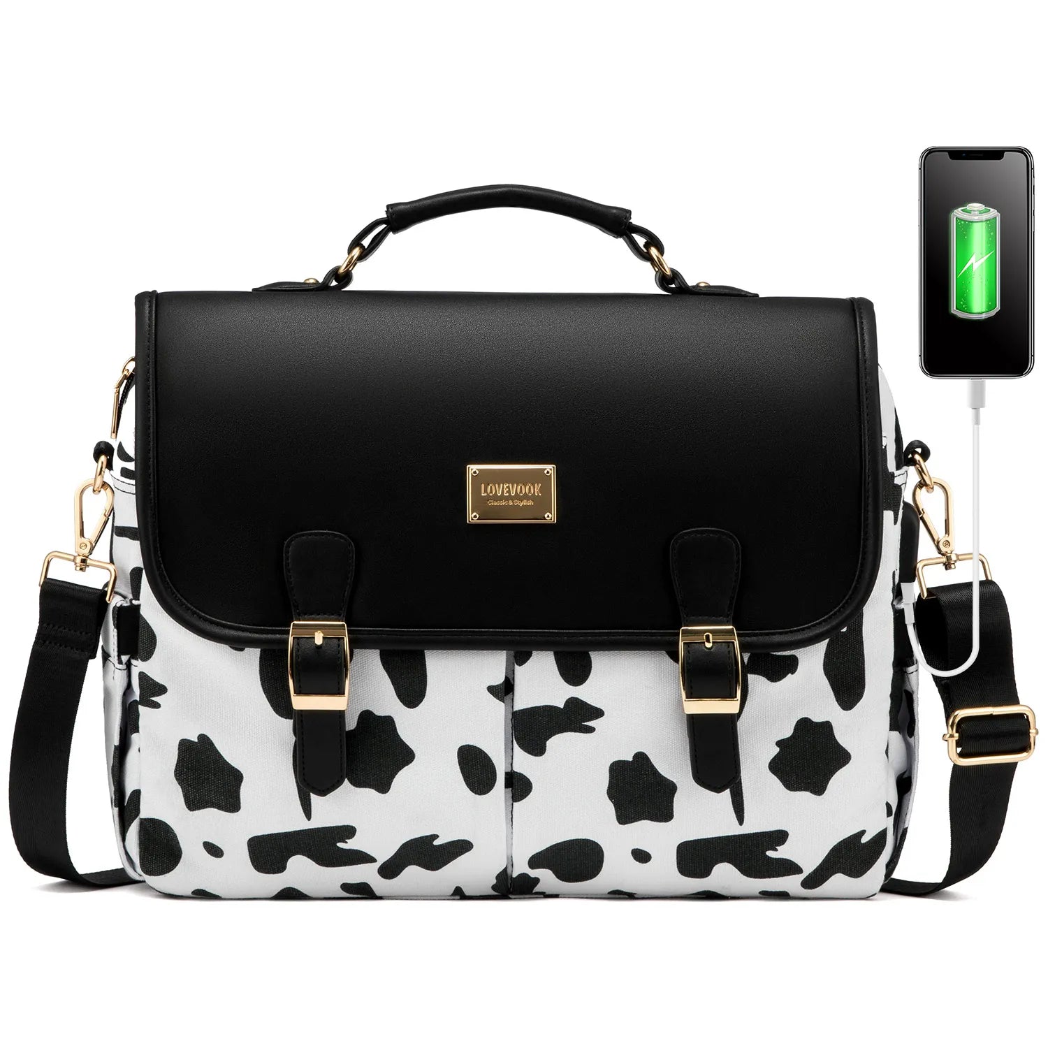 JMT-216778 Large 15.6 Inch Computer Bag for Women - Stylish Laptop Sleeve Case for Work and College