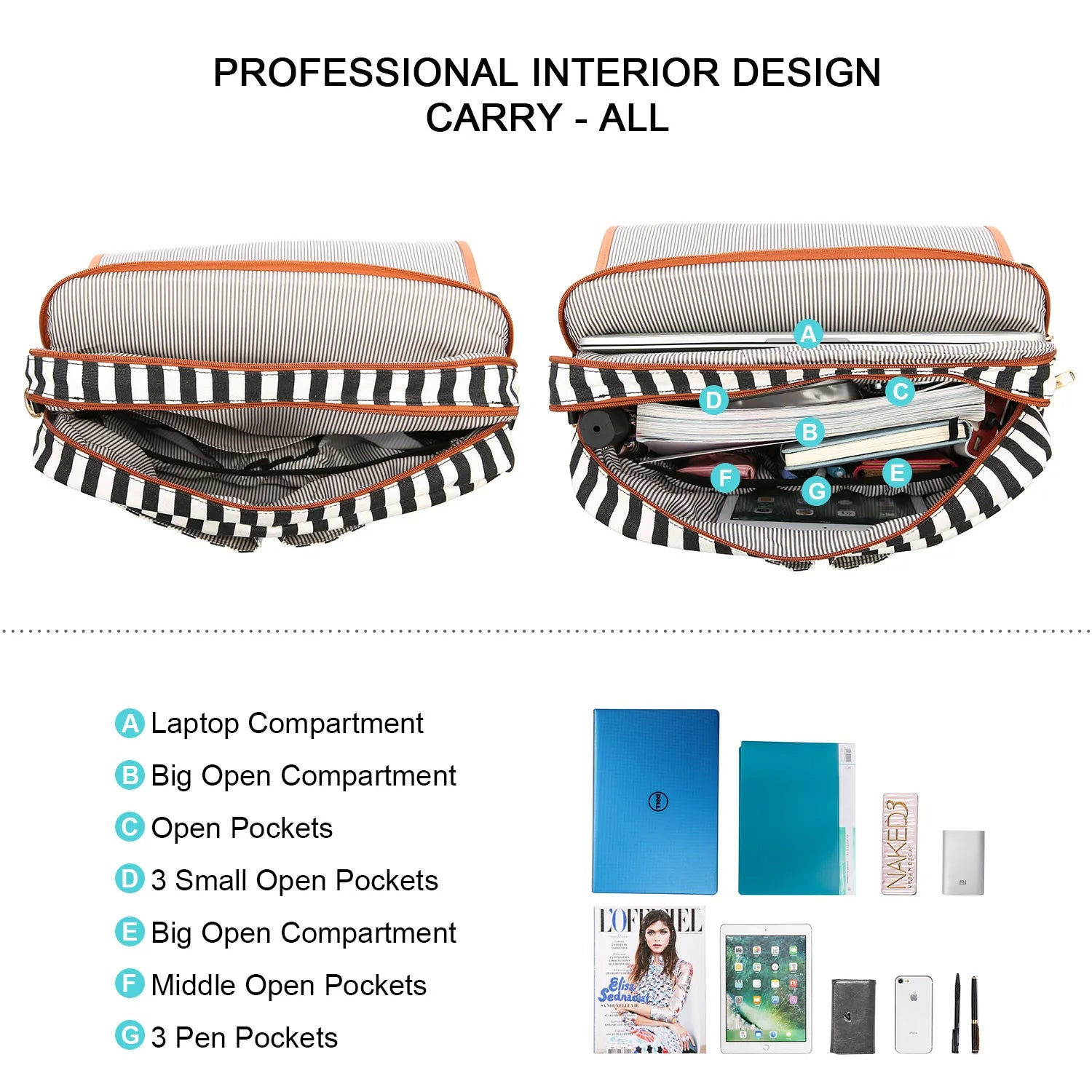 JMT-216778 Large 15.6 Inch Computer Bag for Women - Stylish Laptop Sleeve Case for Work and College