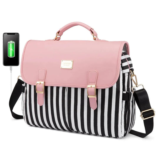 JMT-216778 Large 15.6 Inch Computer Bag for Women - Stylish Laptop Sleeve Case for Work and College