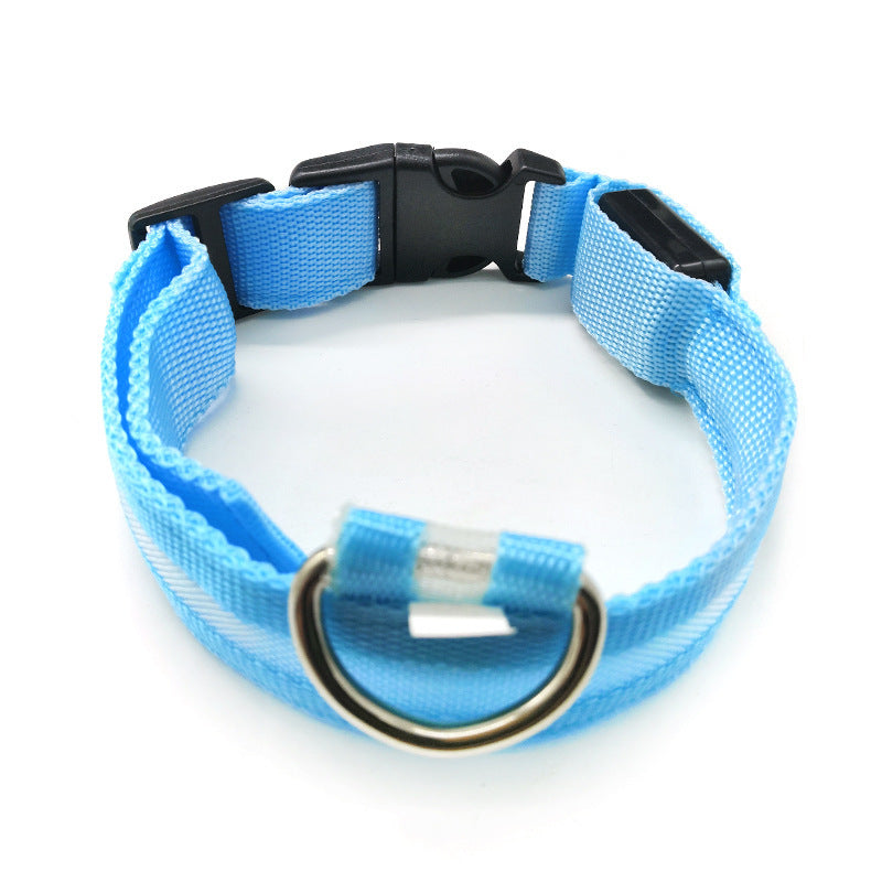 JMT-216778 Luminous Geometric Dog Collar with Anti-Lost Features in Multiple Colors