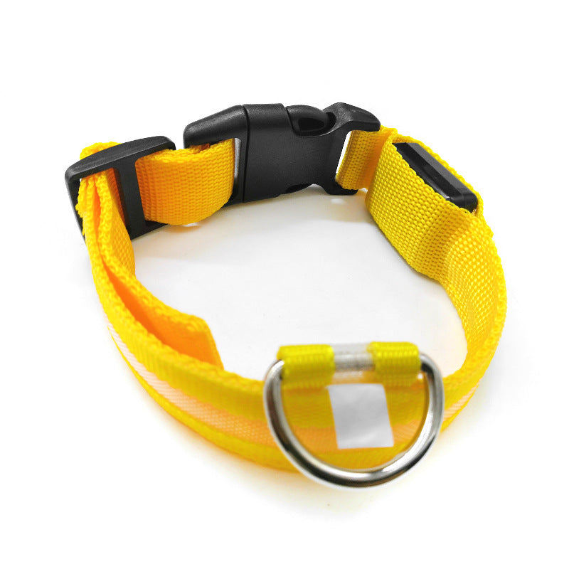 JMT-216778 Luminous Geometric Dog Collar with Anti-Lost Features in Multiple Colors