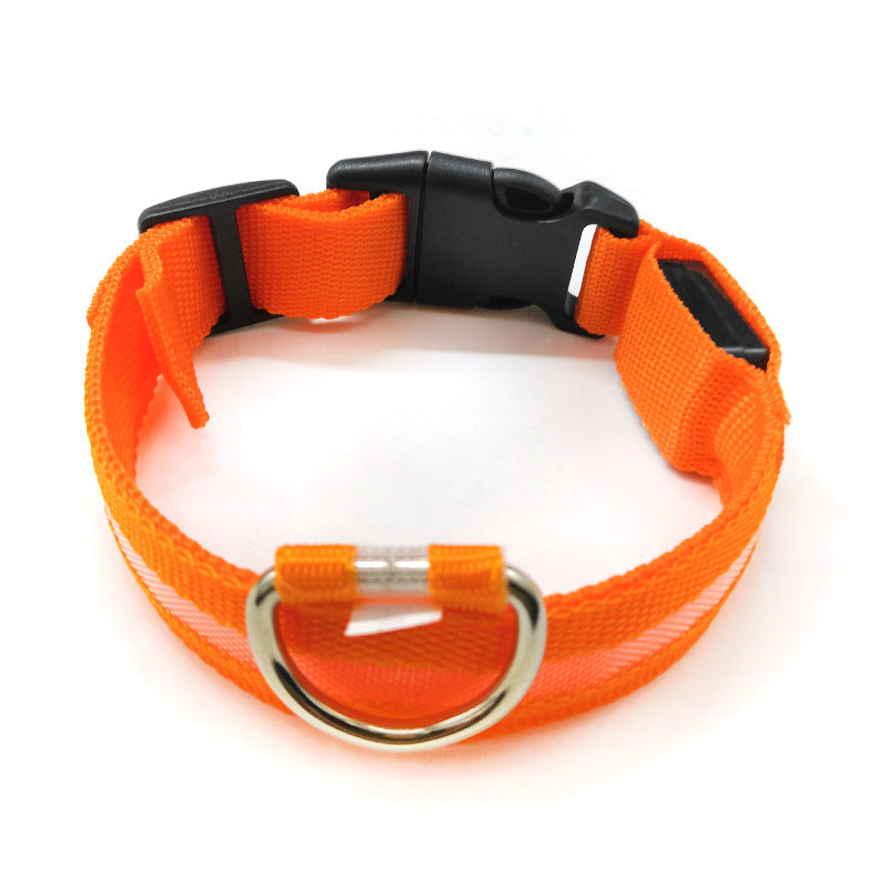 JMT-216778 Luminous Geometric Dog Collar with Anti-Lost Features in Multiple Colors