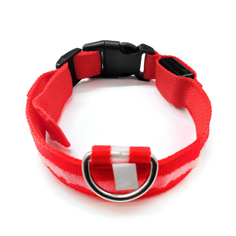 JMT-216778 Luminous Geometric Dog Collar with Anti-Lost Features in Multiple Colors