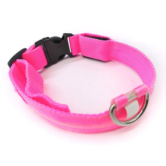 JMT-216778 Luminous Geometric Dog Collar with Anti-Lost Features in Multiple Colors
