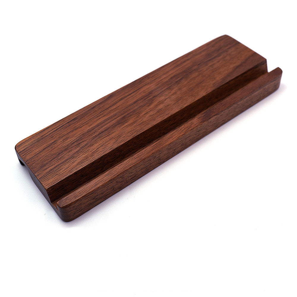 JMT-216970 Black Walnut Mobile Phone Holder - Stylish and Simple Solid Wood Design