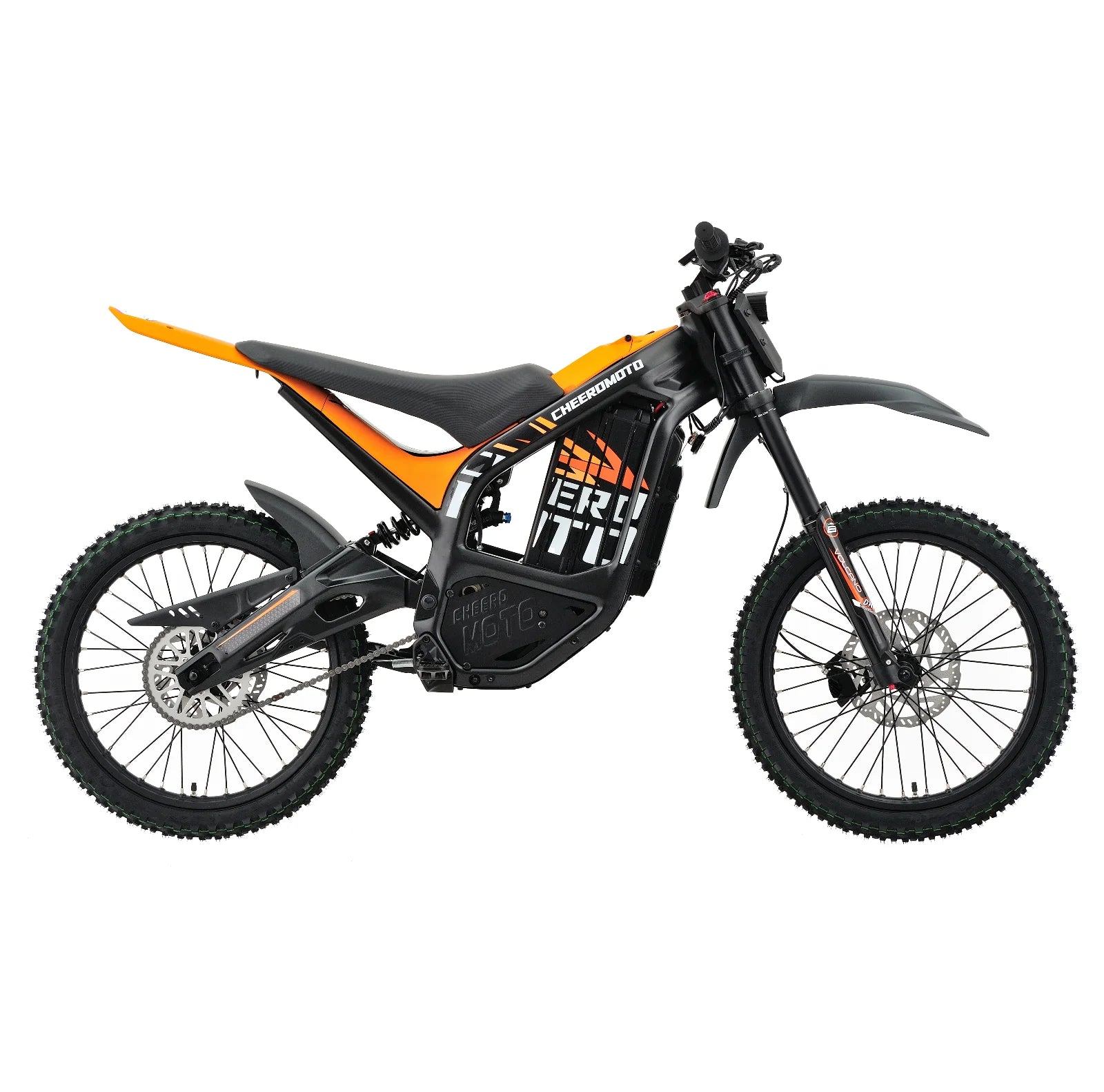 JMT-217034 Electric Dirt Bike 96V Mid Drive with Dual Suspension - Adult Off-Road Moto Bike , Top Speed 27.9 mph