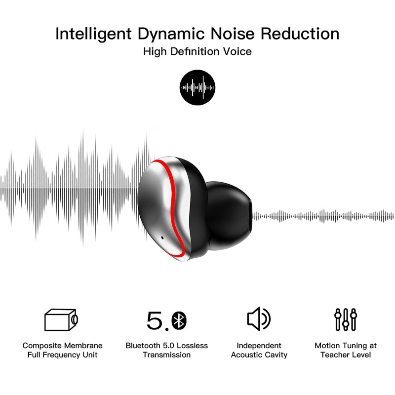 JMT-217098 Smart Wireless Headset with Bluetooth V5.0 and Long Battery Life
