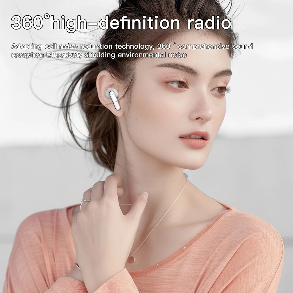 JMT-217290 YYK-Q10 Wireless Earbuds with Noise Cancelling and 4 HD Microphones - 13mm Large Dynamic Sound Design