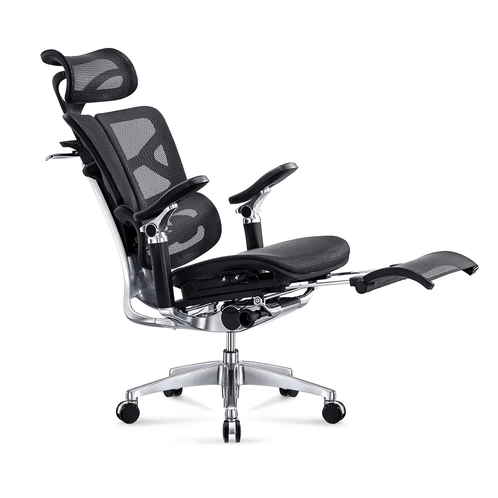 JMT-217418 Adjustable Ergonomic Office Chair with Footrest and 7D Armrests for Enhanced Comfort