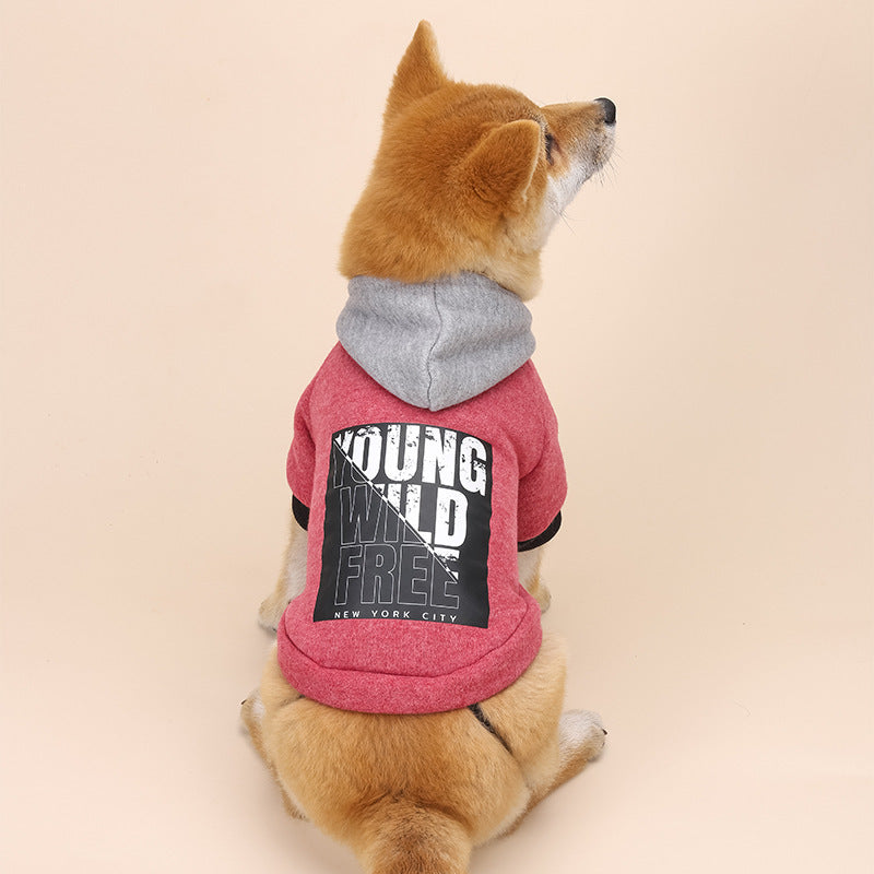 JMT-217738 Casual Letter Print Hooded Sweatshirt for Everyday Wear