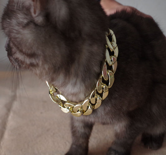 JMT-217930 Gold-Plated Dog Necklace - Adjustable Lengths in Classic Gold and Silver Finishes