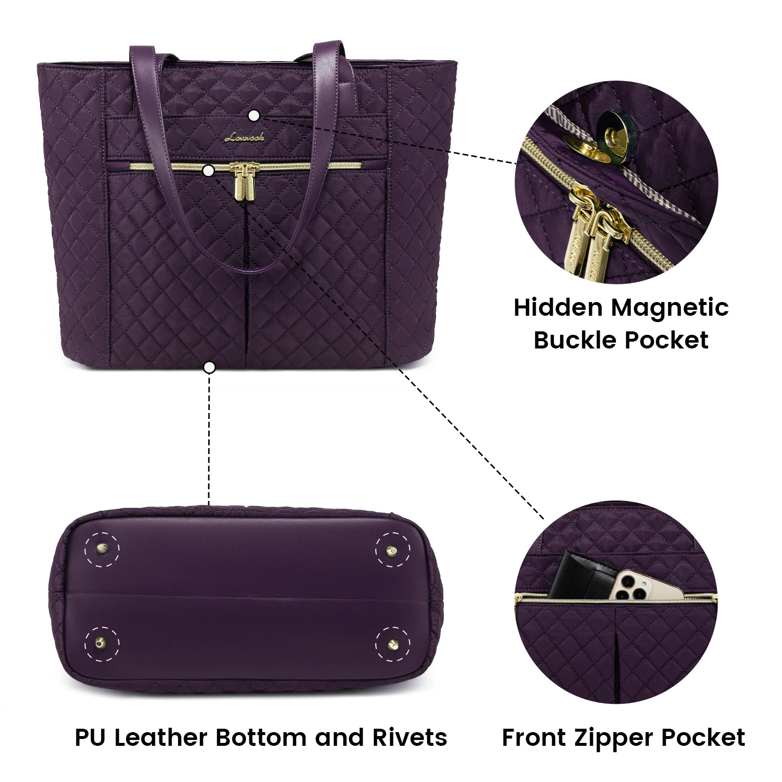 JMT-217930 Luxury Women's Laptop Backpack for 15.6-17.3 Inch Laptops - Stylish College and Travel Bag