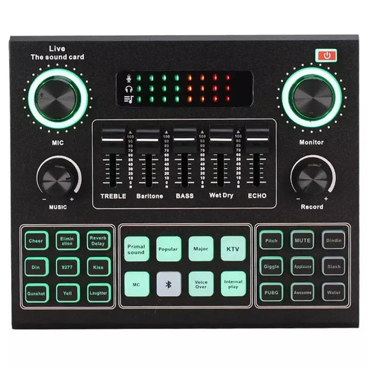 JMT-217930 V9 USB Sound Card for Live Streaming, Gaming, and Audio Mixing