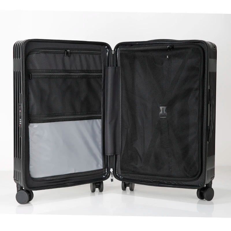 JMT-217994 Lightweight Rotating Suitcase with Stylish Wide Pull Bar for Travel