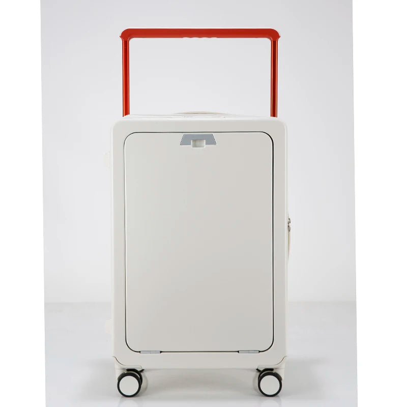 JMT-217994 Lightweight Rotating Suitcase with Stylish Wide Pull Bar for Travel