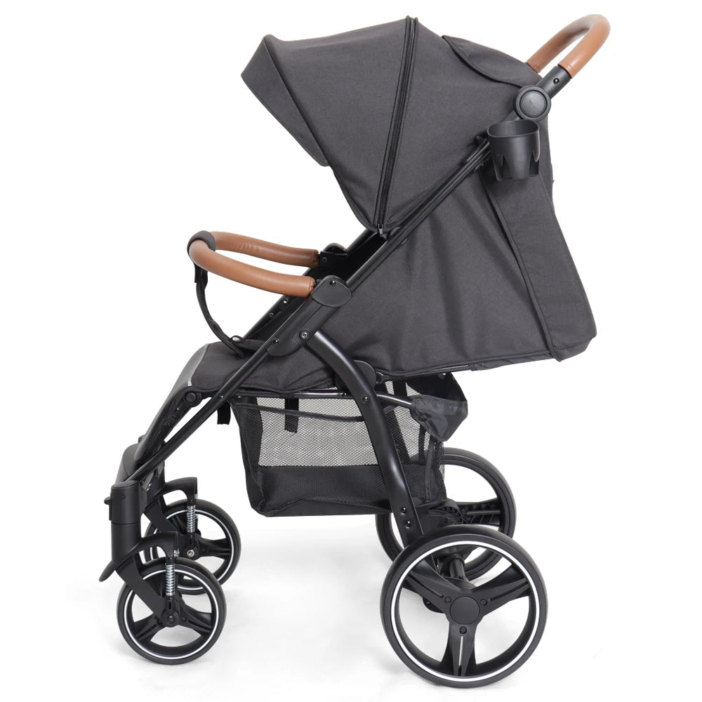 JMT-218122 Lightweight Foldable Baby Stroller with EVA Wheels and Extendable Canopy