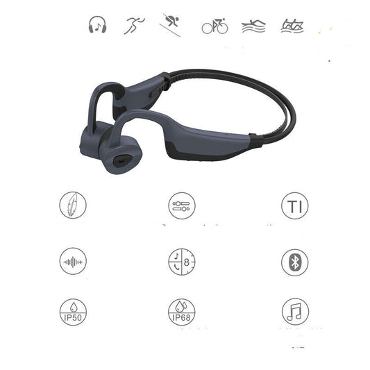 JMT-218250 Waterproof Bone Conduction Bluetooth Headset with 4-16GB Memory and 10m Range