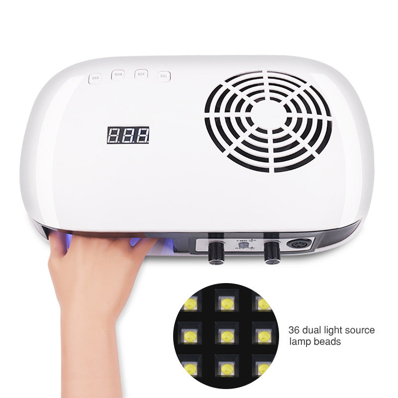 JMT-218570 72W 3-in-1 Nail Machine for Polishing, Vacuuming, and Phototherapy with LCD Display and Variable Speed Control