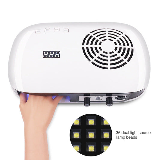 JMT-218570 72W 3-in-1 Nail Machine for Polishing, Vacuuming, and Phototherapy with LCD Display and Variable Speed Control