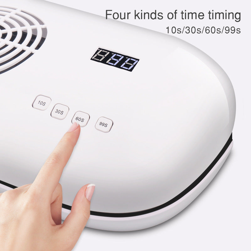 JMT-218570 72W 3-in-1 Nail Machine for Polishing, Vacuuming, and Phototherapy with LCD Display and Variable Speed Control