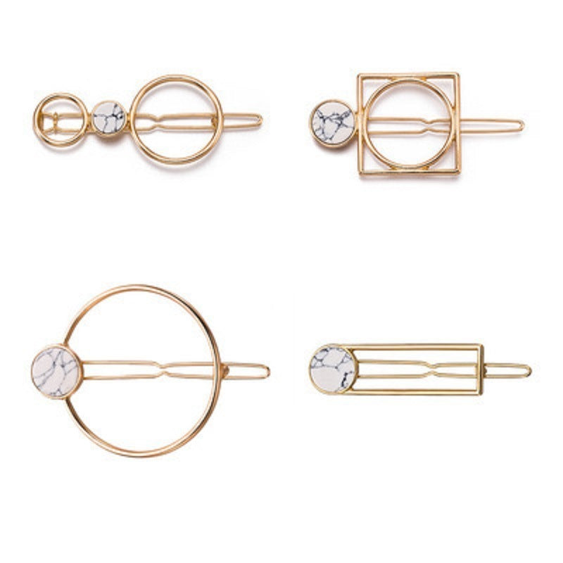 JMT-218634 Chic Alloy Geometric Hairpin in Various Styles and Colors