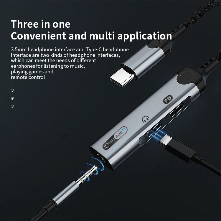 JMT-218762 Type C to 3.5mm Audio Adapter for iPhone 15 – Type-C Earphone and Microphone Connector