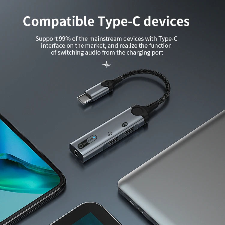 JMT-218762 Type C to 3.5mm Audio Adapter for iPhone 15 – Type-C Earphone and Microphone Connector