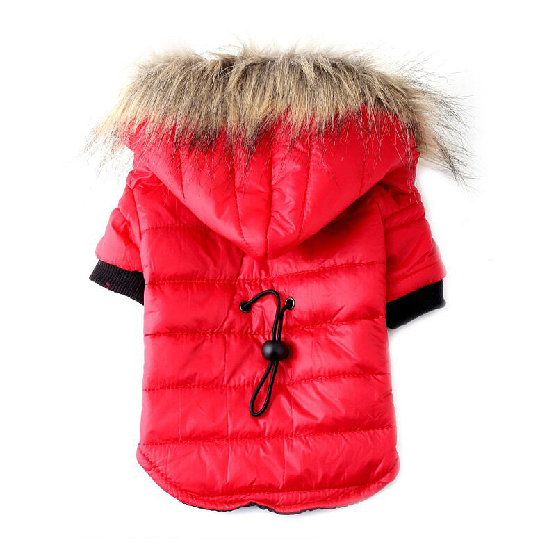 JMT-218890 Autumn and Winter Pet Sweater for Small Dogs and Cats in Red and Gray, Cozy Polyester Design