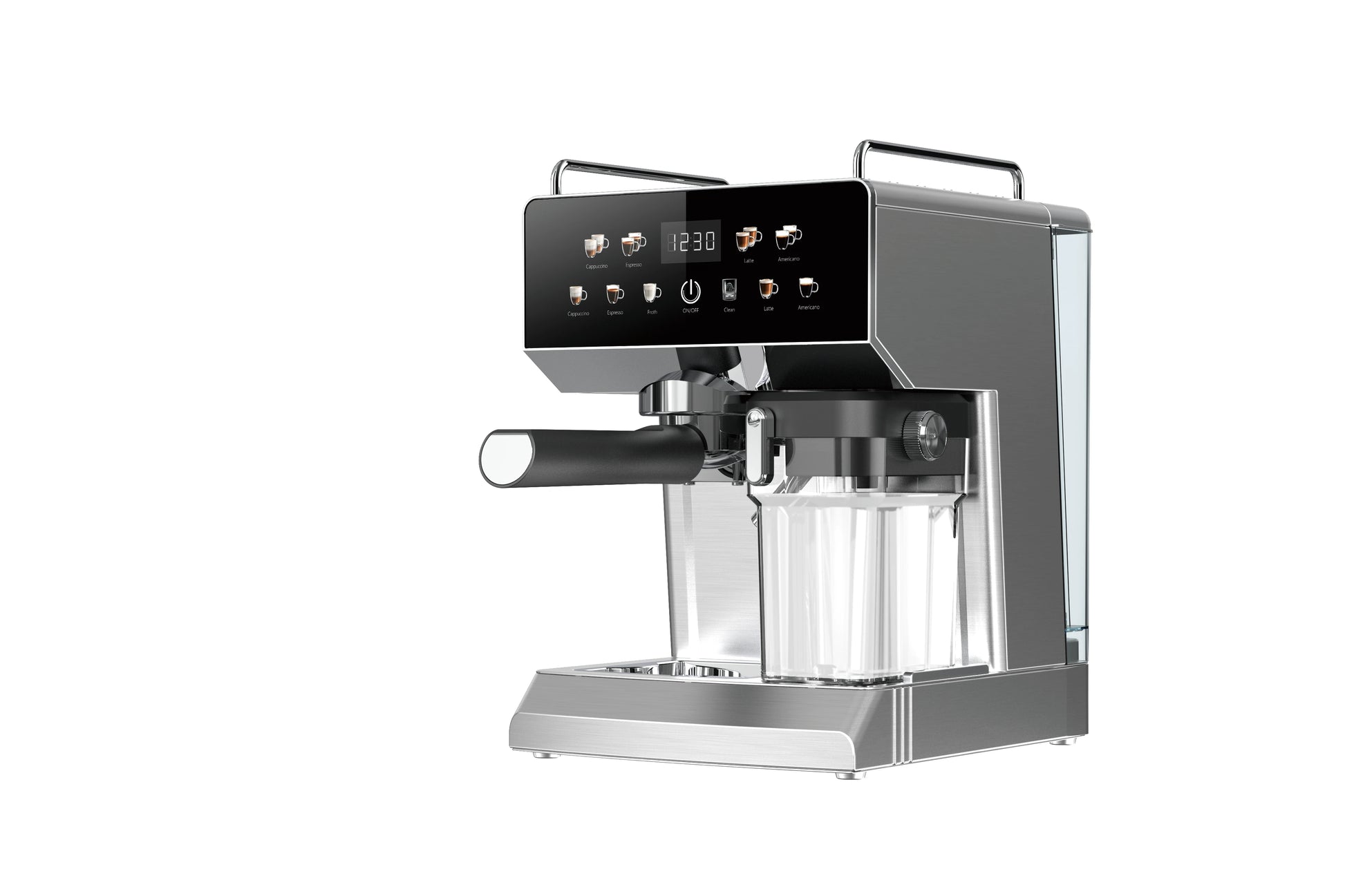 JMT-219082 6 in 1 Electric Espresso Coffee Maker with Built-in Milk Frother and 15 Bar Pressure