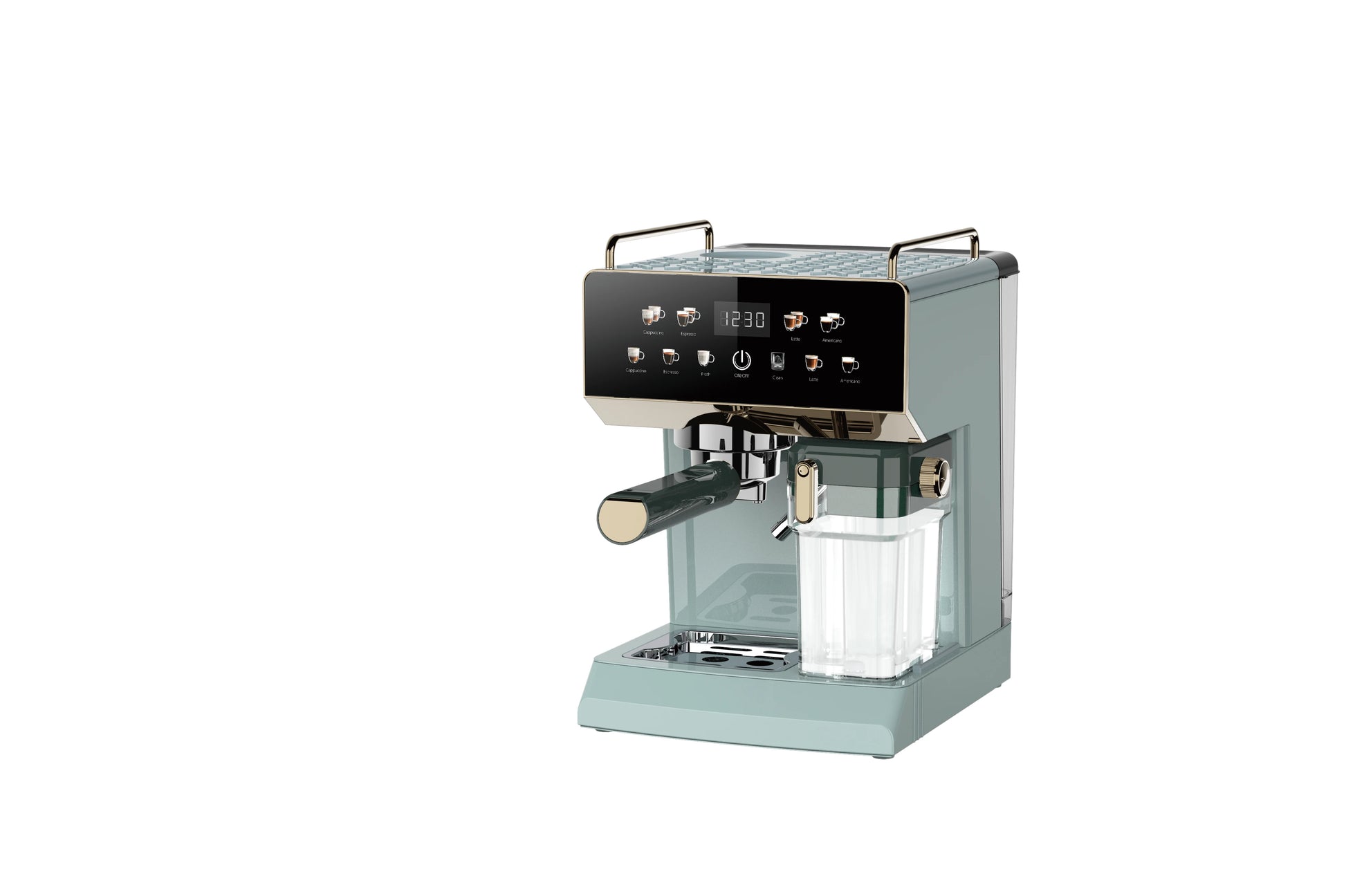 JMT-219082 6 in 1 Electric Espresso Coffee Maker with Built-in Milk Frother and 15 Bar Pressure