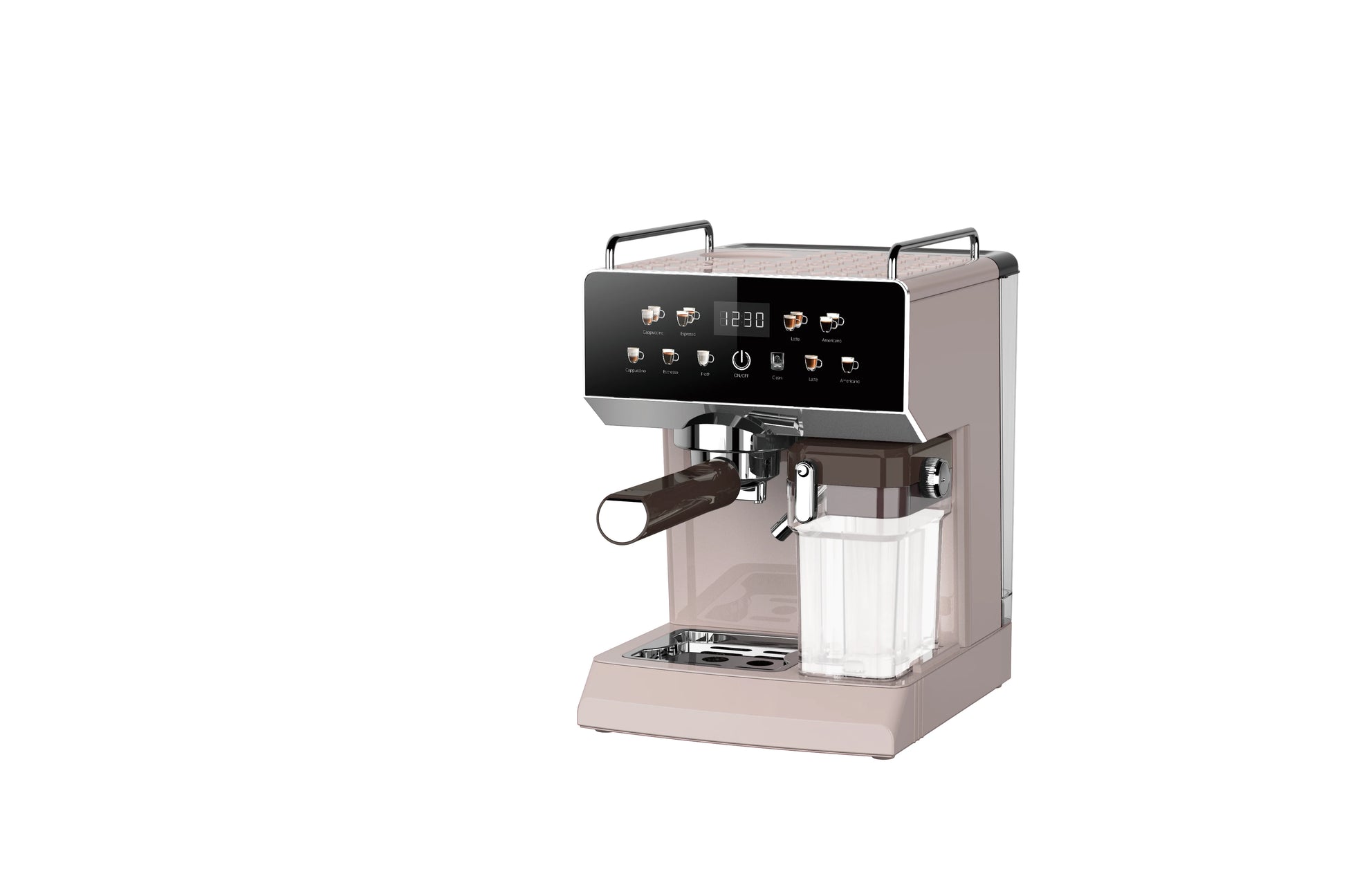 JMT-219082 6 in 1 Electric Espresso Coffee Maker with Built-in Milk Frother and 15 Bar Pressure