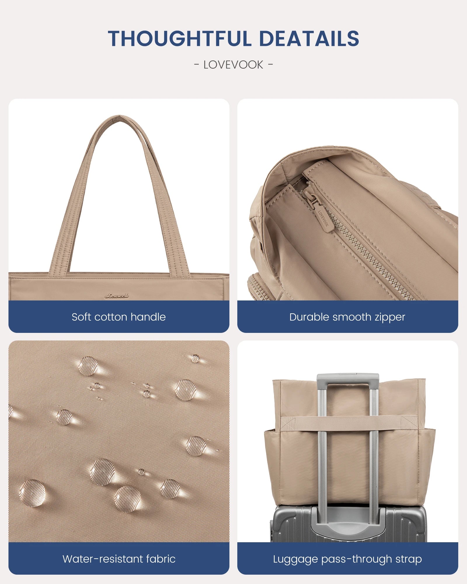 JMT-219082 Lightweight Casual Tote Bag for Work and Travel, Large Capacity Handbag for Women, Suitable for Teachers and Nurses
