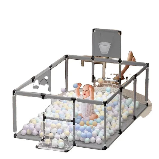 JMT-219210 Colorful Adjustable Playpen for Babies and Toddlers – Safe Indoor and Outdoor Play Area Fence