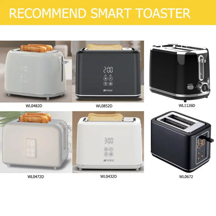 JMT-219210 Smart Touch Screen Toaster - 1080W Dual Slice Design for Perfect Toasting