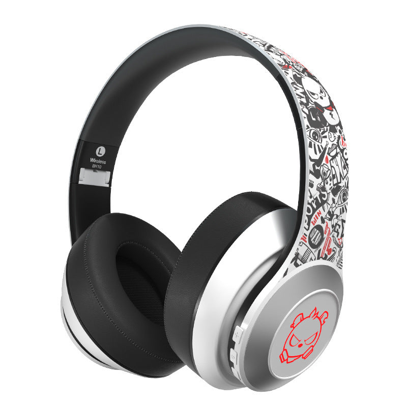 JMT-219402 5.0 Bluetooth Headset for Music and Sports with Subwoofer, Multi-Point Connection, Power Display, and Voice Control