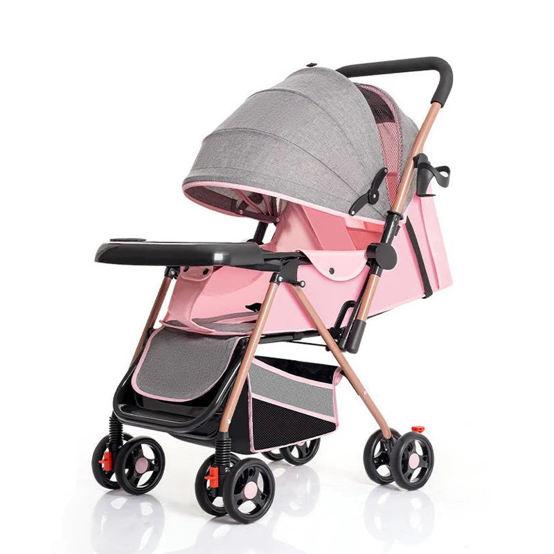 JMT-219402 Compact Two-Way Folding Travel Stroller with High View and Sit-Lie Function